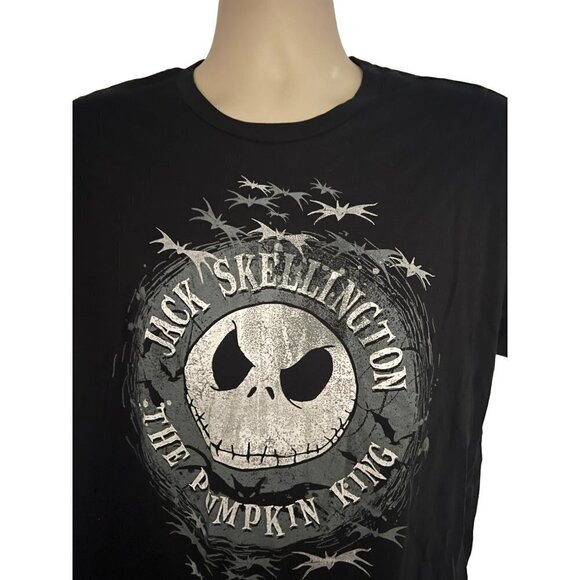 Disney Nightmare Before Christmas Jack Skellington Black Graphic T-Shirt Large - Picture 5 of 6